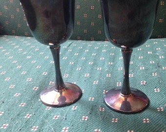 Beautiful Vintage Silver Goblets