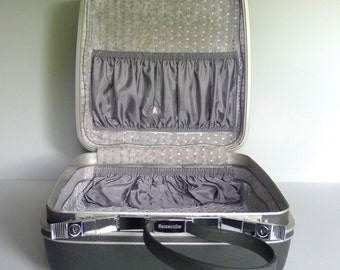 Vintage Gray Square Samsonite Suitcase