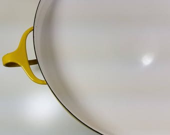 Vintage Dansk Kobenstyle Jens Quistgaard Paella Pan in Yellow
