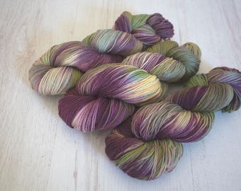 Hand Dyed Yarn - "Wish You Were Here" Merino Sock, 4ply, Indie Dyed Yarn, 100g Skein
