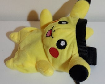 Pikachu Pokemon Rock Climbing Chalk Bag made from a child's plush toy