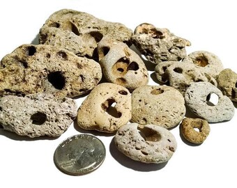 Hag Stone(SMALL)-hand collected, beach stone, beach decor, beach rock, odin stone, adder stone, fairy stone, beach pebble art, healing stone