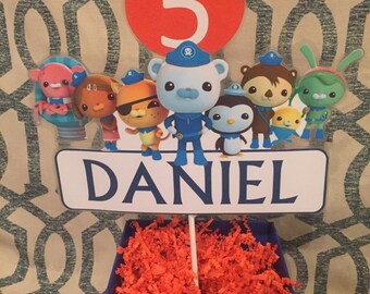 Sea critters birthday centerpiece sticks (no box)