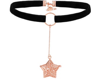 Essential Oils Diffuser Necklace, Star Necklace, Essential Oils Necklace, DarlingJ - DJN18016