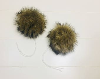fur pom pom etsy faux pom Fur  pom  Etsy