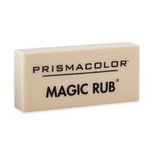 Prismacolor Premier Magic Rub Vinyl Erasers, 12-pack; Premium Art Vinyl Eraser