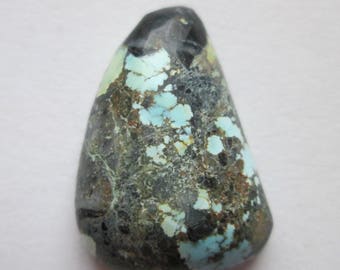 10.60 ct. 100% Natural Blue Moon Turquoise Cabochon Gemstone, # 1AS 016
