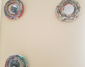 Recycled Magazine Mirrors