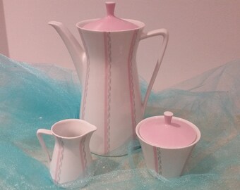 Antique Bavarian pink tea set