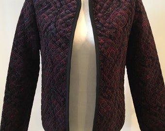 Patterned velvet jacket