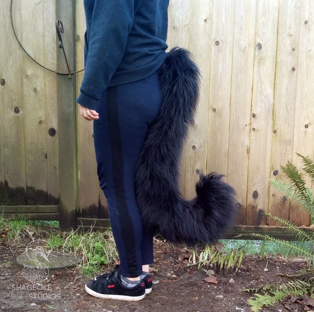 Long Haired Domestic Cat Costume Tail