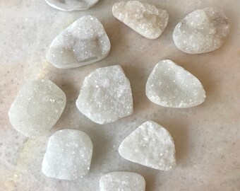 White Geodes--White Druzy--White Drusy