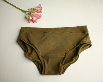 new // HEMP BASIC BRIEF / hemp jersey panties / eco friendly underwear / made to order / by replicca / size s to xl