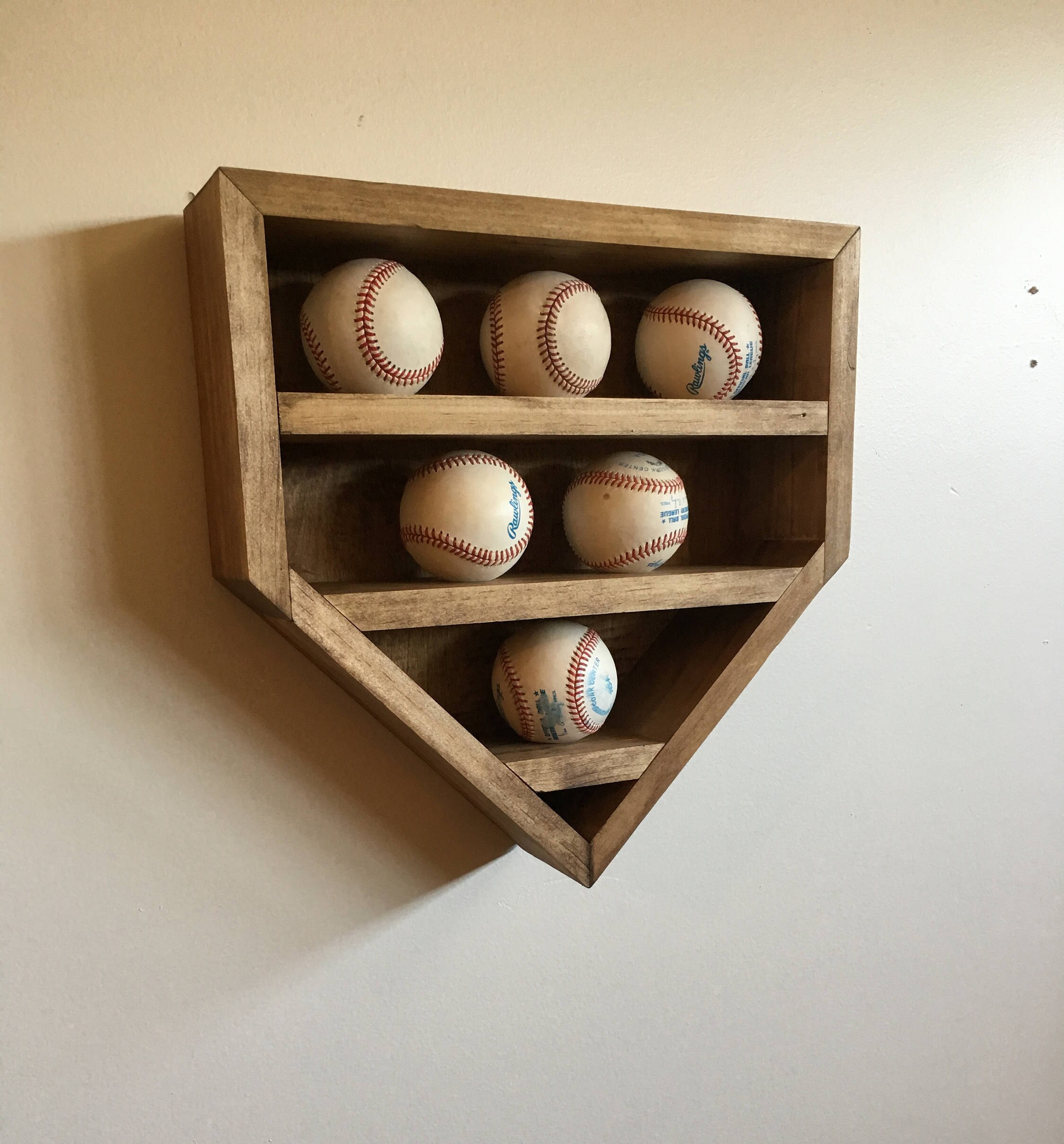Baseball Display Shelf Baseball Shelf Home Plate Baseball