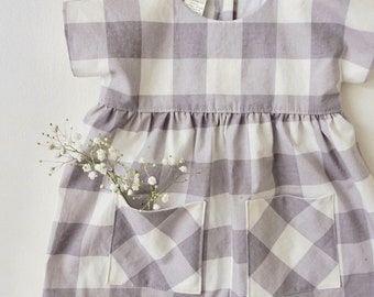 The Jane Pocket Dress, Infant Dress, Baby Cotton Dress, Soft Dress