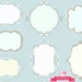 Doodle frames pack digital clip art