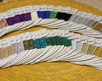 RG Rainbow Gallery Treasure Braid Petite (25 Yards Each) 4 Strand (12 Yards Each) And 8 Strand (10 Yards Each) Sold Individually New