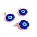 3pcs gold plated evil eye, evil eye pendant for necklace, turkish evil eye charm, evil eye jewelry, glass evil eye charm, greek evil eye