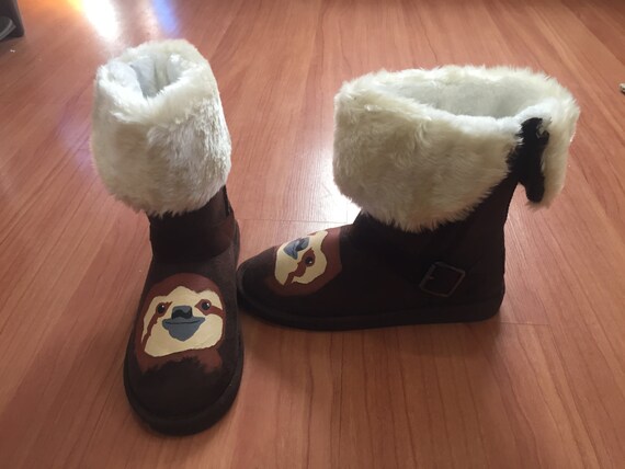 so sloth knee high sweater boots