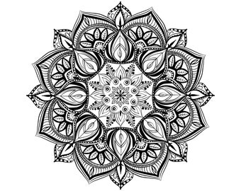 Download Lotus flower svg | Etsy
