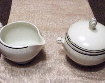 Mikasa *-* MADEIRA LACE *-* Creamer & Sugar Bowl w/Lid, Set of 2 or Individual