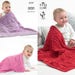 Baby Blankets Knitting Pattern - King Cole Aran Knitting Pattern 4137