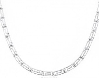 Greek Design Necklace with Meander Pattern