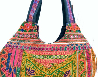 handmadeVintage Banjara Bag,Embroidered Handbag,Gypsy bag,market bagTribal Bag, Ethnic Bag,Shoulder bag,Tote, handicrafted Bag,Suzani bag