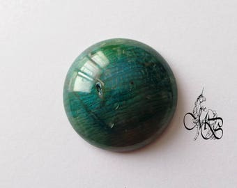 "Labradorite imitation" polymer clay cabochon #3