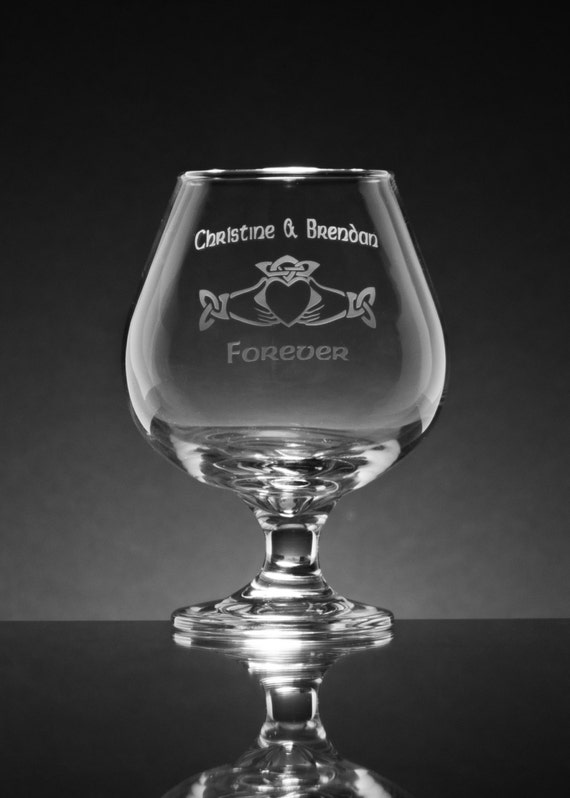 Personalized Engraved Whisky Snifter Glass 17.5 oz.