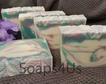 Iris Handmade Floral Soap. Iris Cold Process Floral Soap. Gift for Her. Great idea for gift!