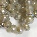 5 x 7mm Opal Mercury AB Finish Glass Rondelles Czech glass Beads 25 pieces BOHO Supplies beige bohemian style components findings #435