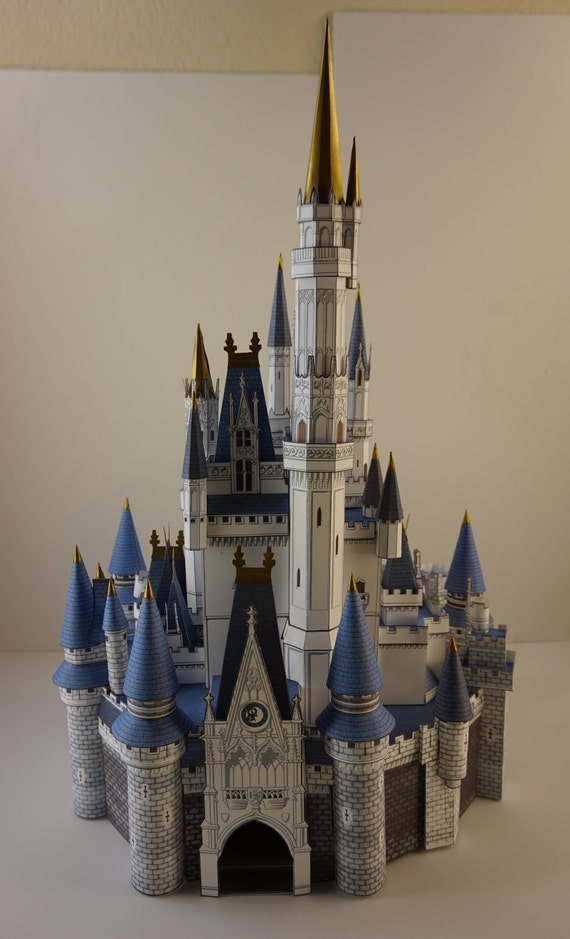 Build Your Own Paper Craft Cinderella Castle scale model Disney World paper pieces and ...