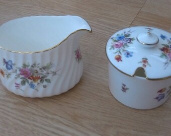 Minton Marlow milk jug and jam pot