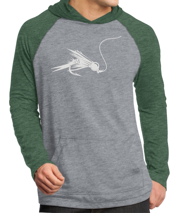 Fly fishing long sleeve hooded T shirt Fishing shirt Fly