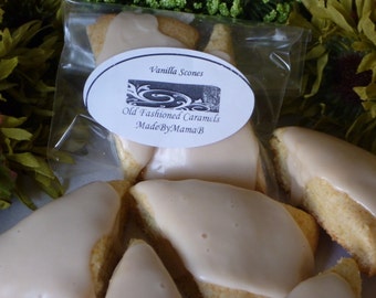 Very Vanilla Mini Scones One Dozen Homemade made to order scone