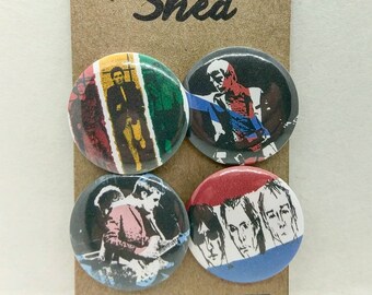 The Jam - Paul Weller - Mod - 4 pin button badge set