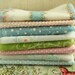 RESERVED for AuntieClaus Double Bundle Vintage Flocked Sheers Fabric Bundle - 1950s Pastel Baby Doll Clothes Hair Bows Dotted Swiss Sewing