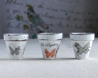 Miniatures clay pots*Home decoration*Miniature fairy*Miniature garden*Outdoor garden*Fairy garden*Craft pots
