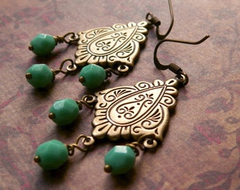 Gypsy earrings - Sundance style jewelry - Boho jewelry - Chandelier earrings - Gifts for Her