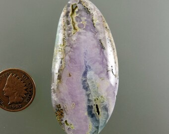 Smithsonite Cabochon, Pink Smithsonite Cab, Pink Purple Cab, Designer Smithsonite Cab, Pendant Cab, Gift, C2315, Handcrafted by 49erMinerals