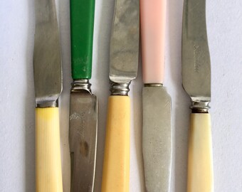 Bakelite knife 5 tiny little bakelite butter knives
