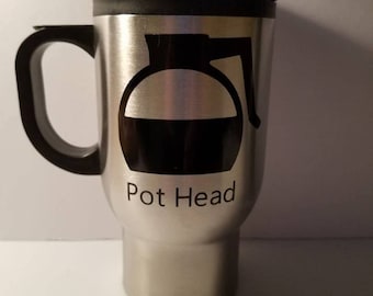 16 Ounce stainless steel travel mug