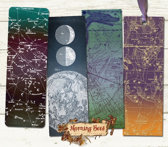 printable bookmarks astrology bookmark 4x designs instant