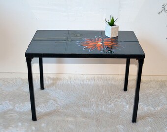Table bass or table accent made of steel and ceramic, vintage 50's, french vintage