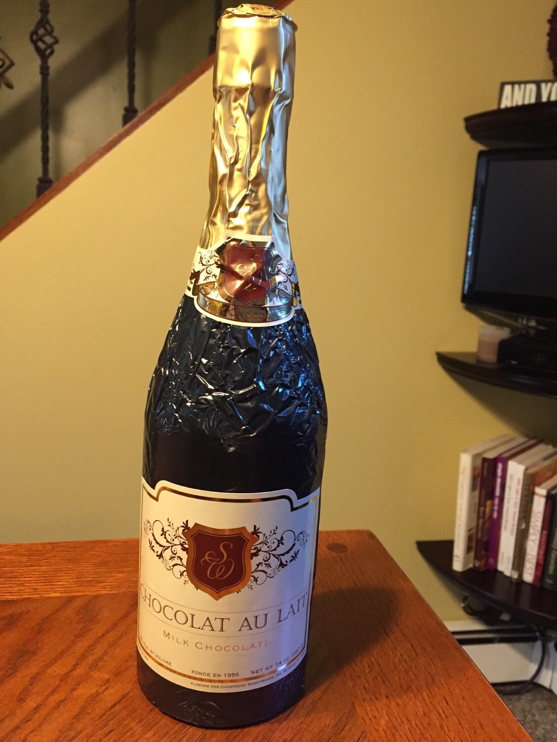 Chocolate Champagne Bottle 14 oz.