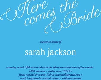Whimsical Bridal Shower Invitation
