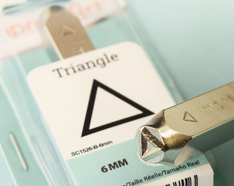 Triangle Metal stamp 6mm metal stamp ImpressArt metal stamp