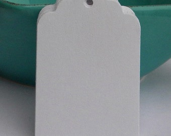 500 Paper Tags - white paper tags - gift tags - wedding tags - merchandise tags - sales tags - favor tags - supplies