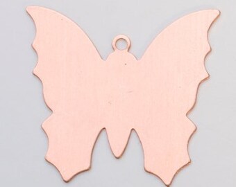 SIX Butterflies BUTTERFLY Quantity 6 Copper shapes for enameling
